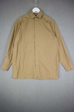 Vintage 80s 90s Esprit Khaki Tan Hidden Placket Button Down Shirt Small